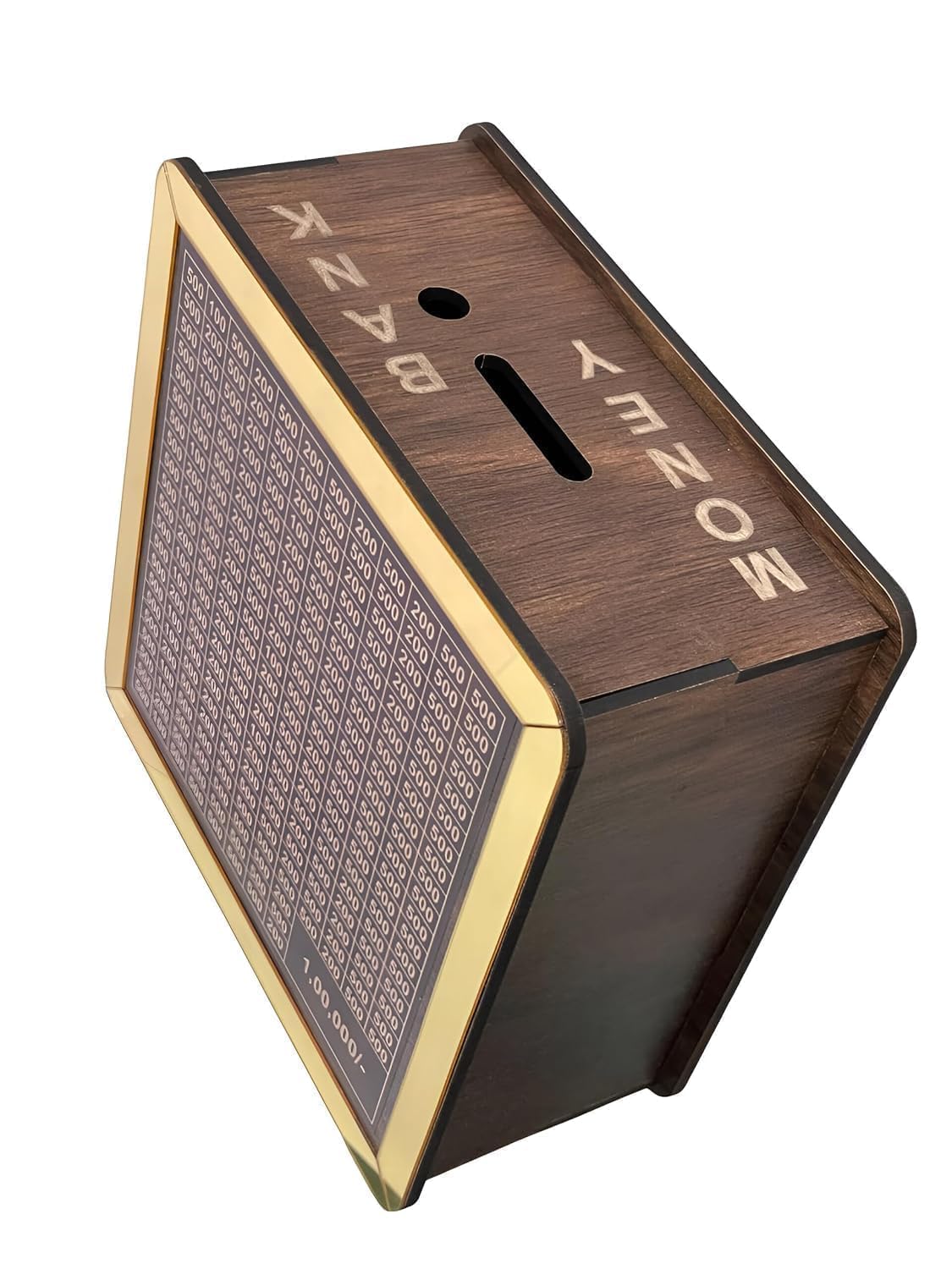 Wooden Savings Challenge Piggy Bank