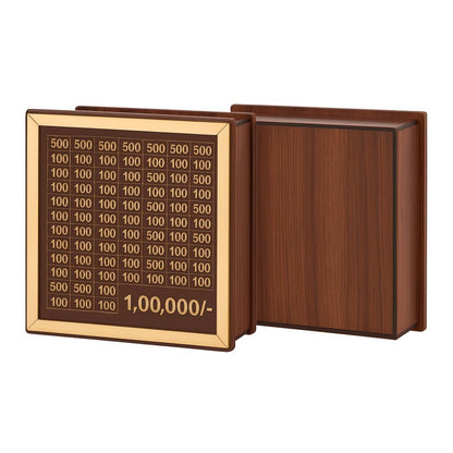 Wooden Savings Challenge Piggy Bank